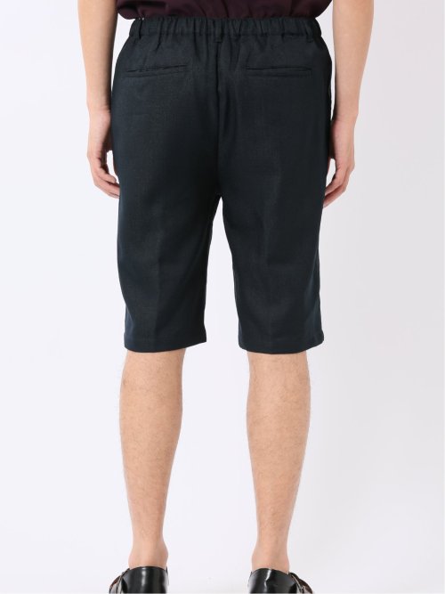 ストレッチ テックリネン パナマ バックシャーリング ショート パンツ メンズ
