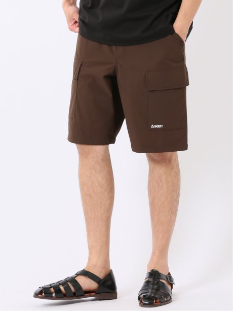 ショート パンツ カーゴ ショーツ メンズ ストレッチ 接触冷感 撥水 UV ややゆったり ナイロン ジェリー/GERRY WEB限定