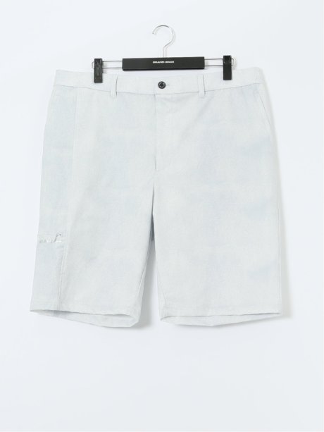 【大きいサイズ】ビバハート/VIVA HEART 撥水 デニムプリント ハーフパンツ