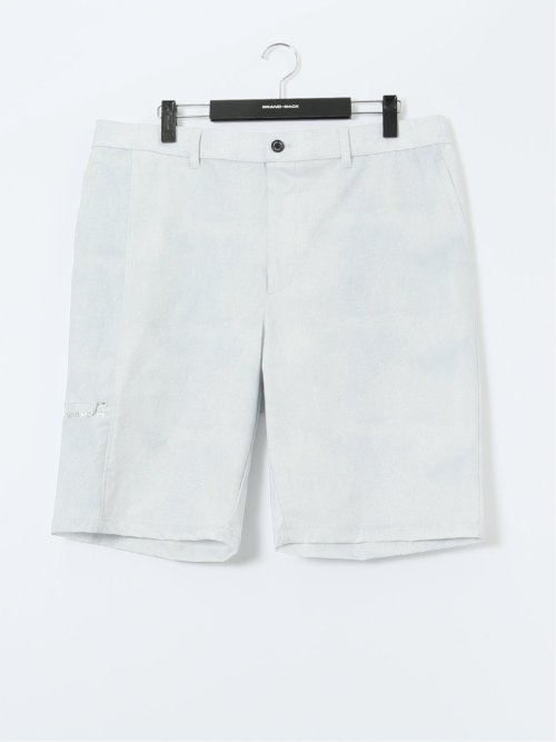 【大きいサイズ】ビバハート/VIVA HEART 撥水 デニムプリント ハーフパンツ