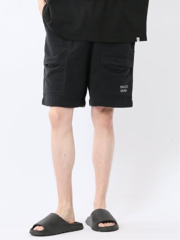 Sauna Camp×T/Q パイルショーツ ショートパンツ 黒 メンズ(セットアップ可能)