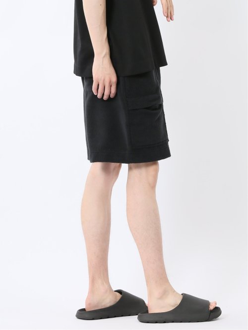 Sauna Camp×T/Q パイルショーツ ショートパンツ 黒 メンズ(セットアップ可能)