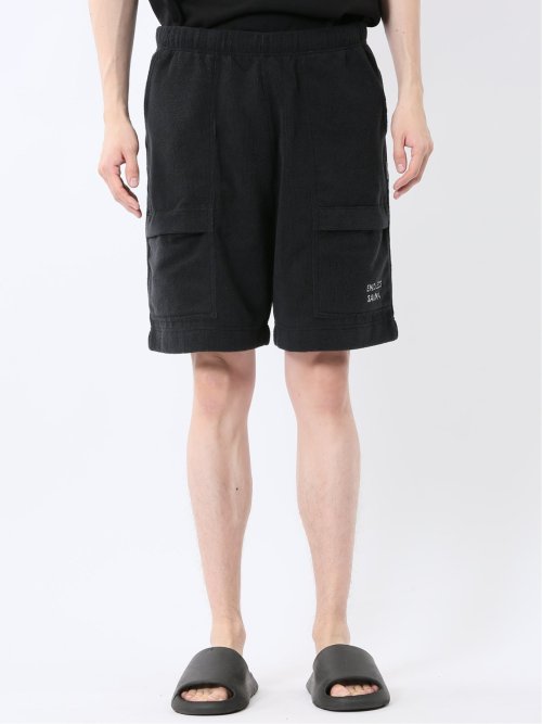 Sauna Camp×T/Q パイルショーツ ショートパンツ 黒 メンズ(セットアップ可能)