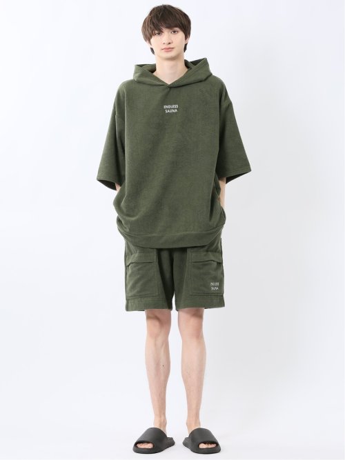 Sauna Camp×T/Q パイルショーツ(セットアップ可能)