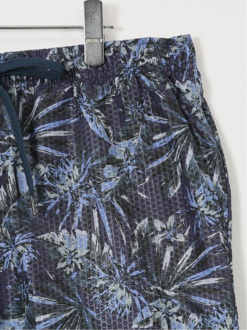 【大きいサイズ】セロニアス/CERONIAS ライトリップル 総柄ショートパンツ