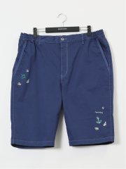 【大きいサイズ】シナコバ/SINA COVA ストレッチサテン マリンショーツ