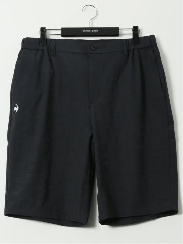 【大きいサイズ】ルコックスポルティフ ゴルフ/le coq sportif GOLF チェック ボーダー ジャガード ショートパンツ