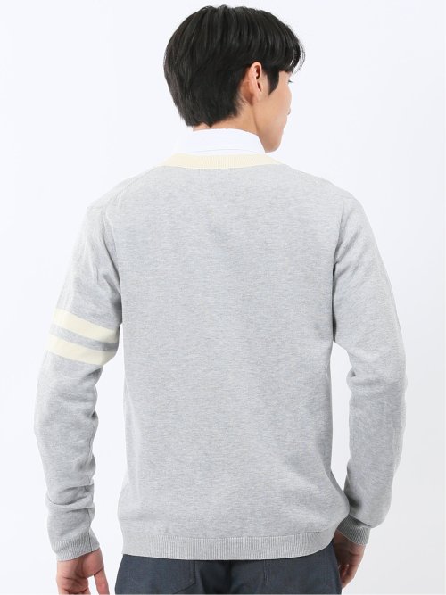 ウォッシャブル Vネック ニットカーディガン