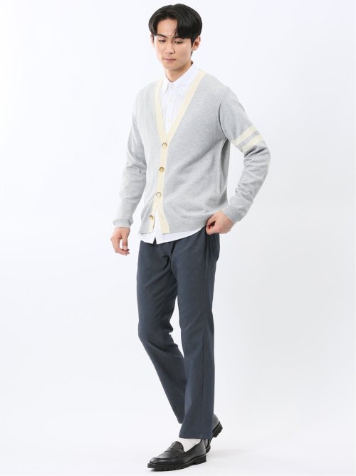 ウォッシャブル Vネック ニットカーディガン