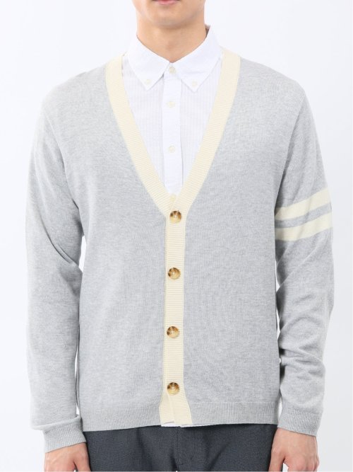 ウォッシャブル Vネック ニットカーディガン