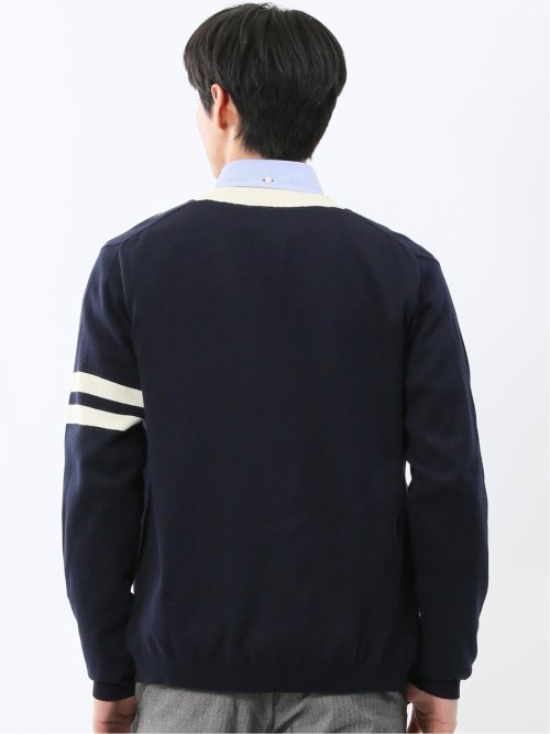 ウォッシャブル Vネック ニットカーディガン