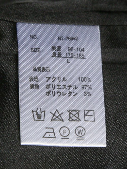 配色チェック柄 ドンキーネックニットアウター