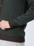 幾何学柄 Vネック ニットカーディガン