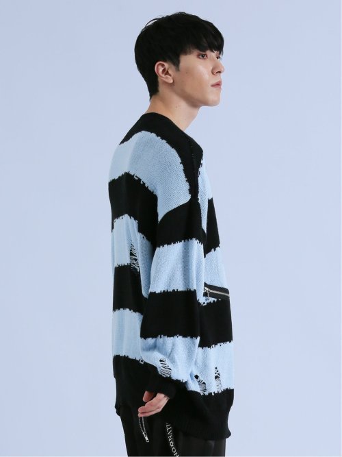 SD×PSYCHONATION ダメージボーダー クルーニット