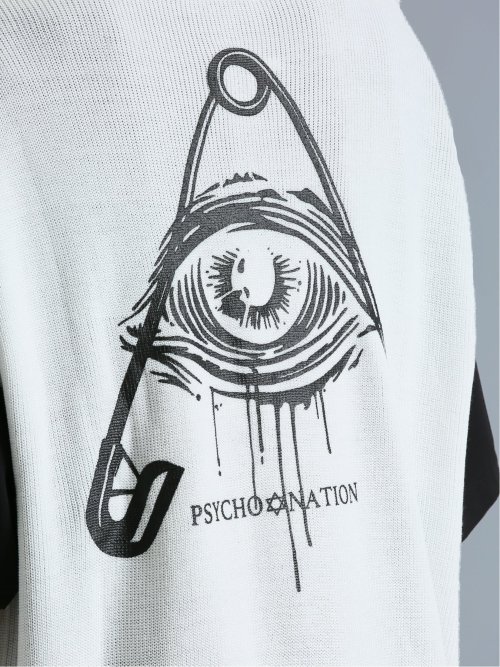 SD×PSYCHONATION ステッチダメージ BIGニットベスト