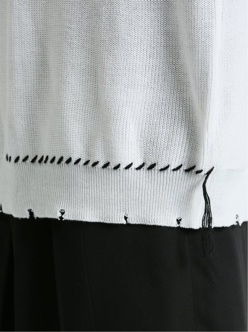 SD×PSYCHONATION ステッチダメージ BIGニットベスト