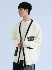 SD×PSYCHONATION アイコンワッペン ニットカーディガン