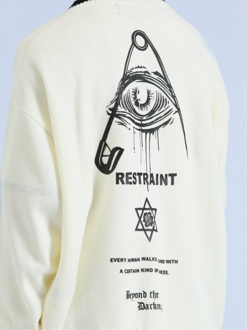 SD×PSYCHONATION アイコンワッペン ニットカーディガン