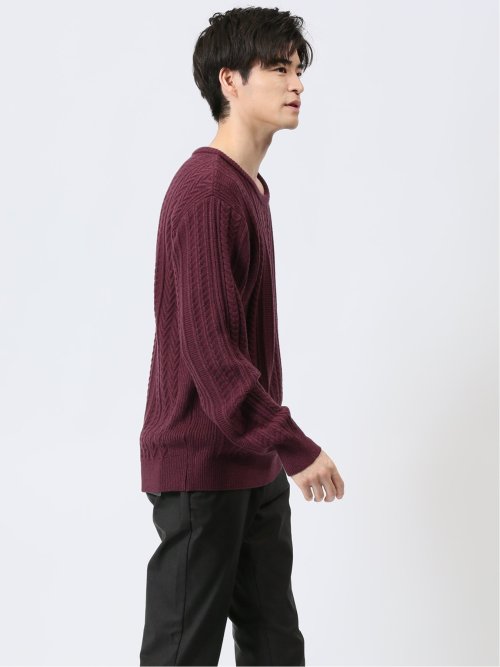 ふわもち ケーブル クルーニット