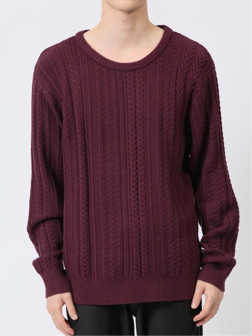 ふわもち ケーブル クルーニット