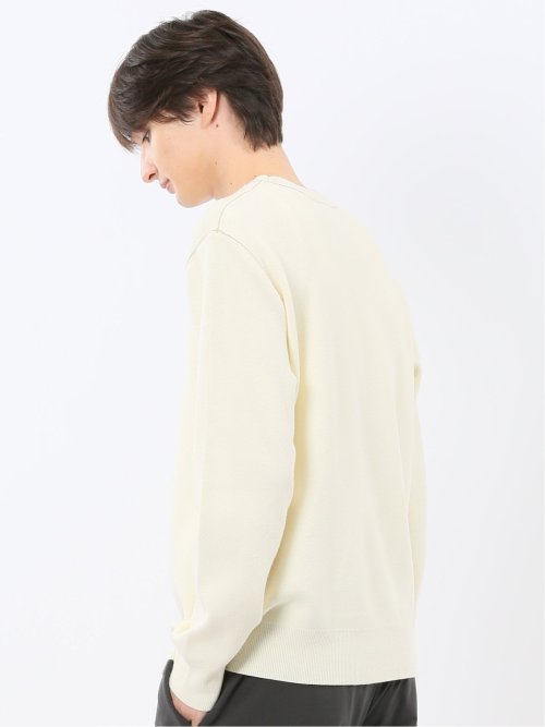 ウォッシャブル ストレッチ クルーニット