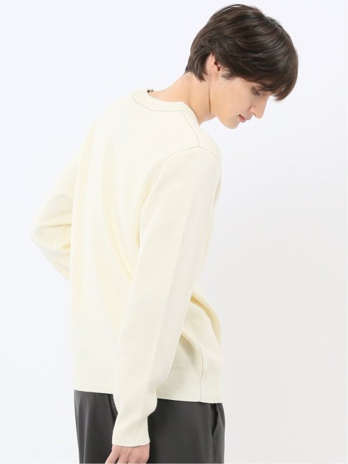 ウォッシャブル ストレッチ クルーニット