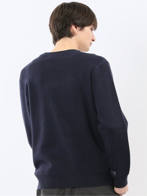 ウォッシャブル ストレッチ クルーニット