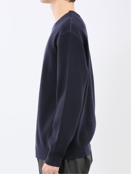 ウォッシャブル ストレッチ クルーニット