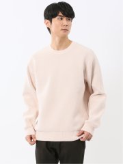 ハンドウォッシャブル ストレッチ シェニールヤーン クルーニット