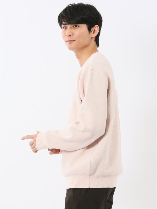 ハンドウォッシャブル ストレッチ シェニールヤーン クルーニット