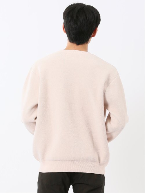 ハンドウォッシャブル ストレッチ シェニールヤーン クルーニット