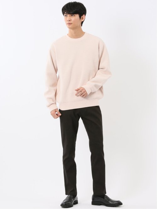 ハンドウォッシャブル ストレッチ シェニールヤーン クルーニット