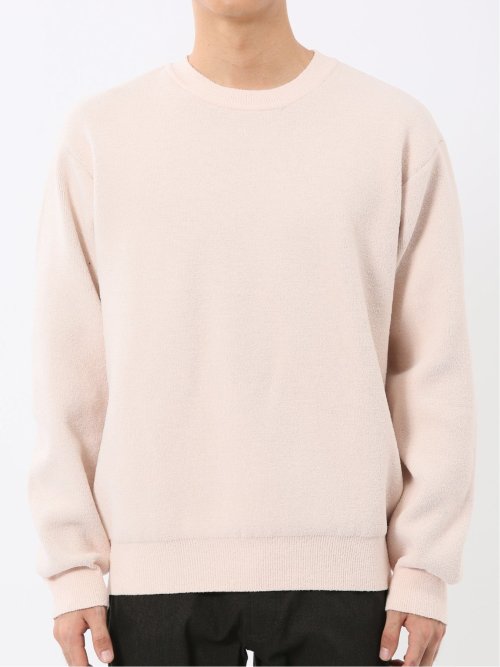 ハンドウォッシャブル ストレッチ シェニールヤーン クルーニット