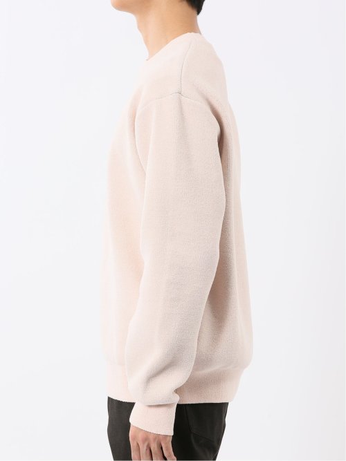 ハンドウォッシャブル ストレッチ シェニールヤーン クルーニット