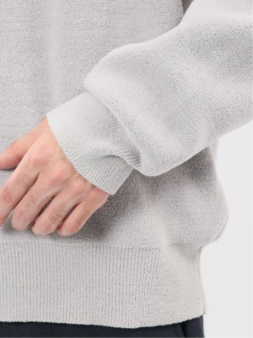 ハンドウォッシャブル ストレッチ シェニールヤーン クルーニット