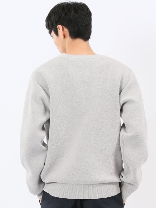 ハンドウォッシャブル ストレッチ シェニールヤーン クルーニット