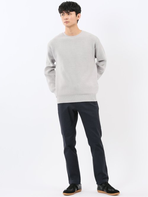 ハンドウォッシャブル ストレッチ シェニールヤーン クルーニット