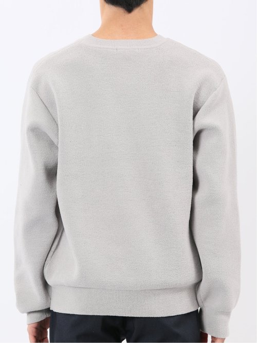 ハンドウォッシャブル ストレッチ シェニールヤーン クルーニット