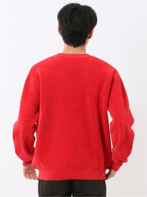 ハンドウォッシャブル ストレッチ シェニールヤーン クルーニット