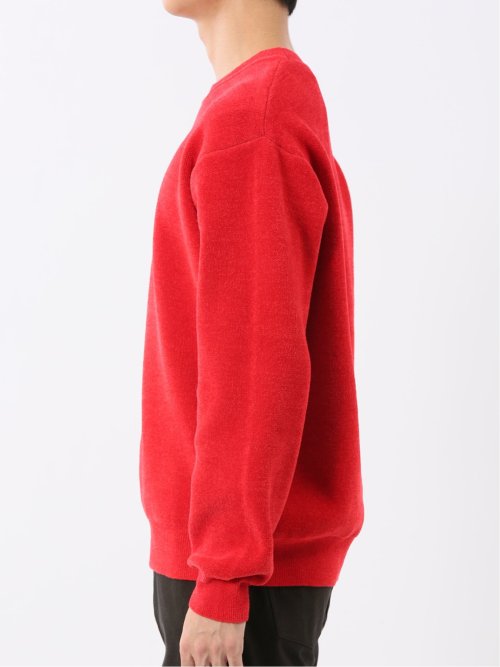 ハンドウォッシャブル ストレッチ シェニールヤーン クルーニット