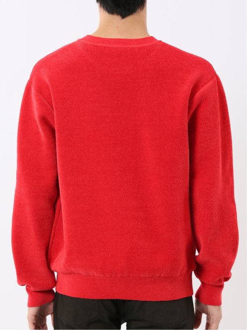 ハンドウォッシャブル ストレッチ シェニールヤーン クルーニット