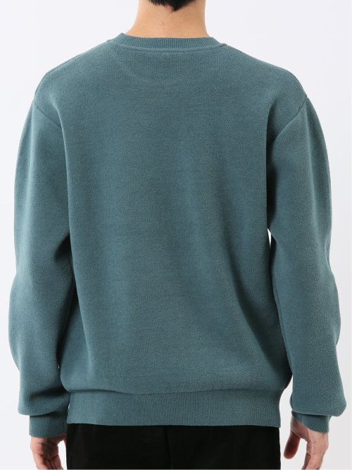 ハンドウォッシャブル ストレッチ シェニールヤーン クルーニット