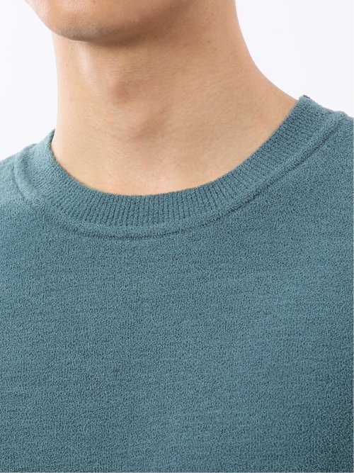 ハンドウォッシャブル ストレッチ シェニールヤーン クルーニット