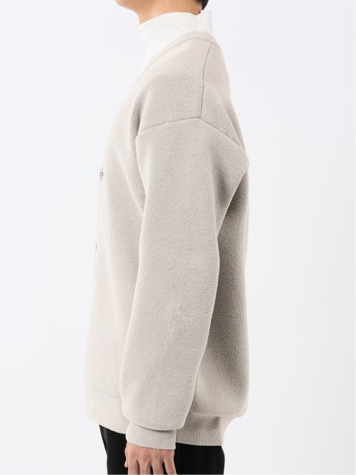 ハンドウォッシャブル ストレッチ シェニールヤーン ニットカーディガン