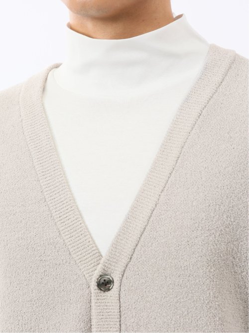 ハンドウォッシャブル ストレッチ シェニールヤーン ニットカーディガン