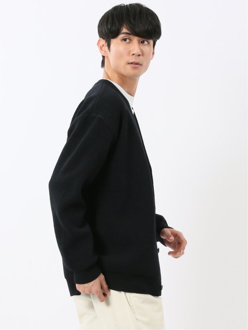 ハンドウォッシャブル ストレッチ シェニールヤーン ニットカーディガン