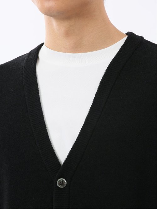 ハンドウォッシャブル ストレッチ シェニールヤーン ニットカーディガン