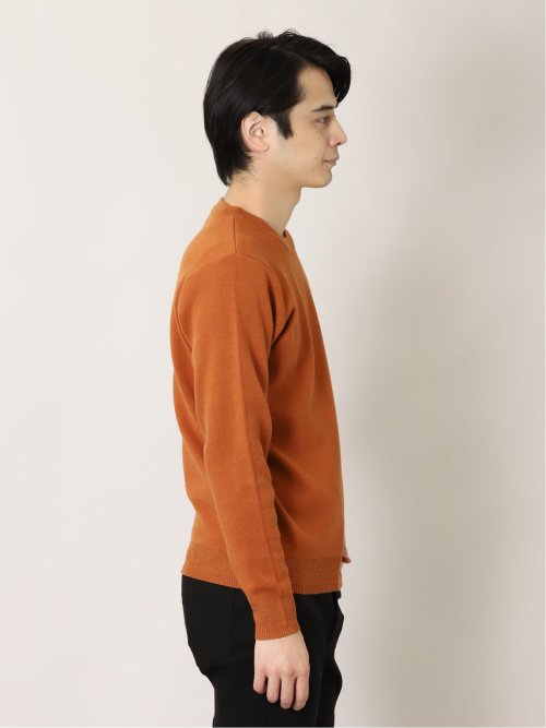 クロスストレッチ クルーネックニット