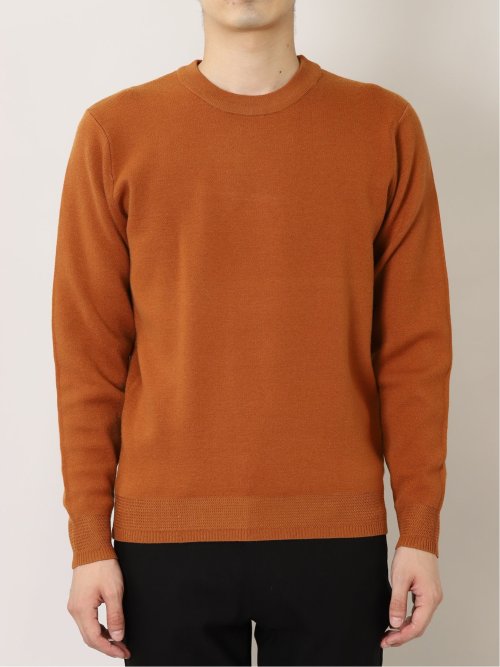 クロスストレッチ クルーネックニット