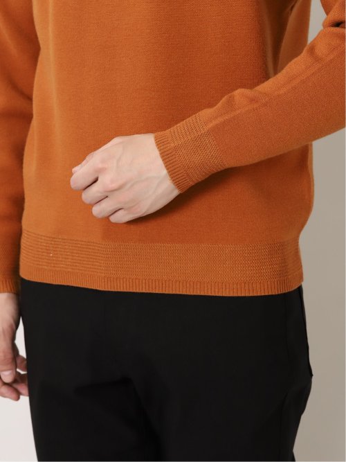 クロスストレッチ クルーネックニット